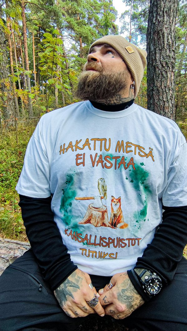 Ekologinen t-paita - Hakattu metsä
