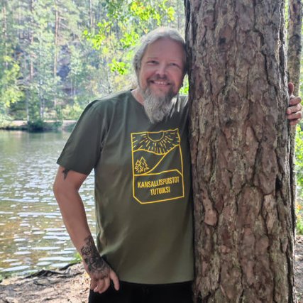 Ekologinen T-paita metsänvihreä