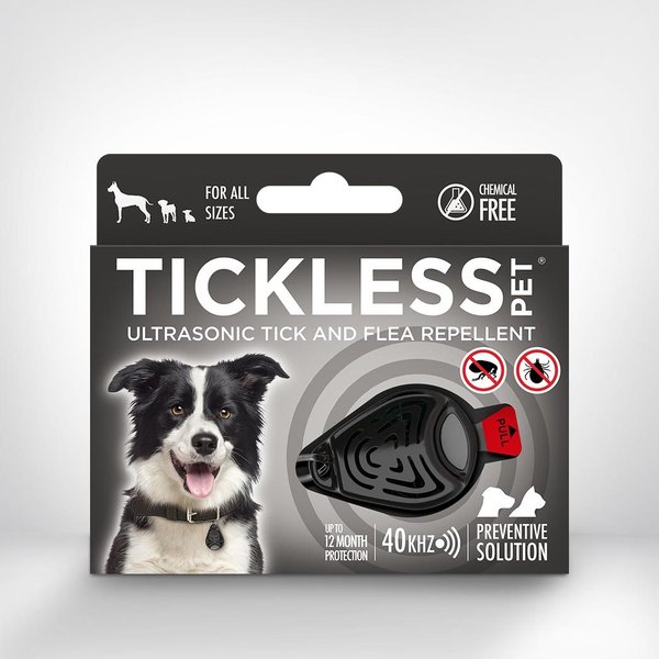 Tickless- Pet punkkikarkotin lemmikeille - musta